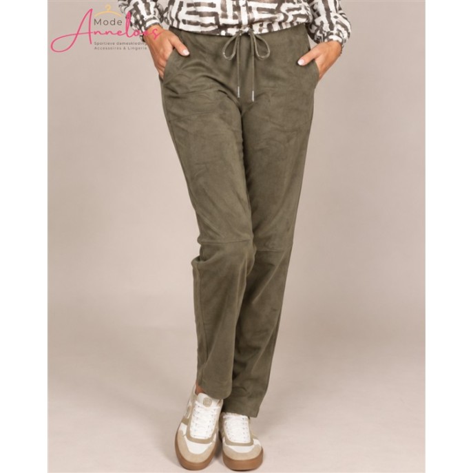 ZOSO Broek Cato Suedine Groen